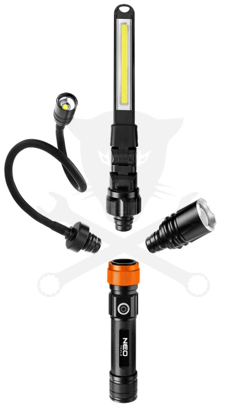 Szerelőlámpa LED 3az1-ben 2200 mAh - Neo Tools