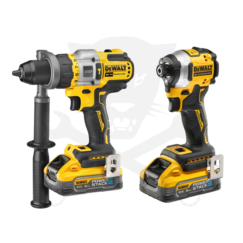 Ütvefúró-csavarbehajtó, akkus 18V 2db 5.0+1.7Ah -POWERSTACK-