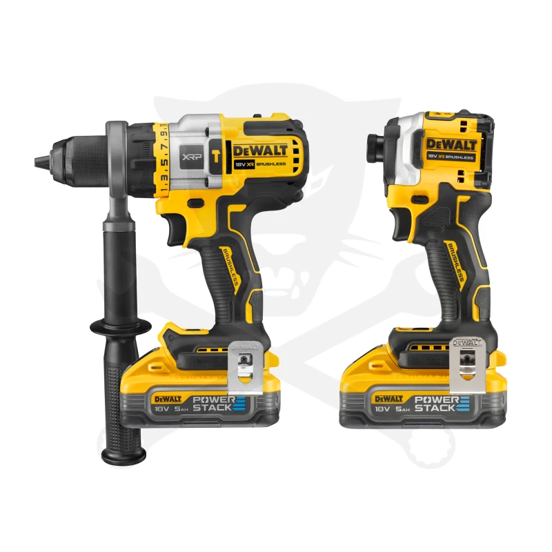 Ütvefúró-csavarbehajtó, akkus 18V 2db 5.0+1.7Ah -POWERSTACK-