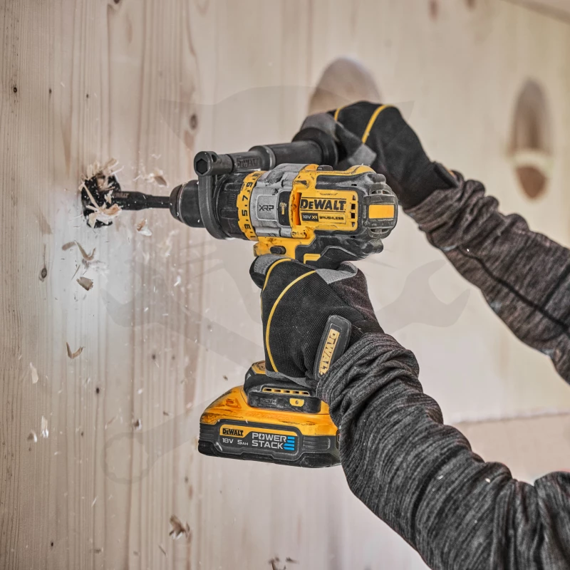 Ütvefúró-csavarbehajtó, akkus 18V 2db 5.0+1.7Ah -POWERSTACK-