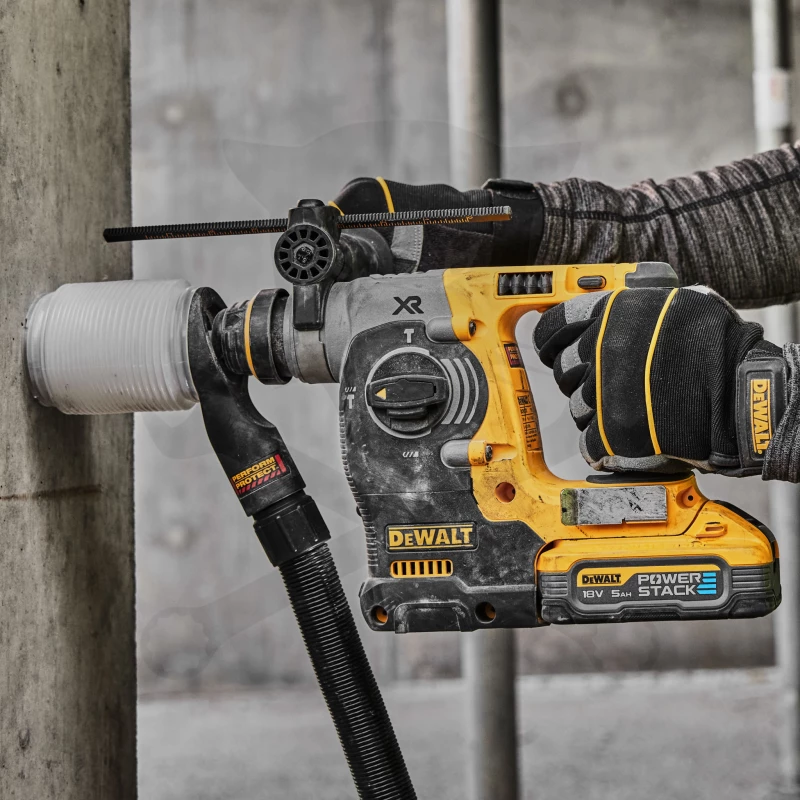 Fúró-vésőkalapács akkus 18V 2.1J 2db 5.0Ah -POWERSTACK- DeWalt
