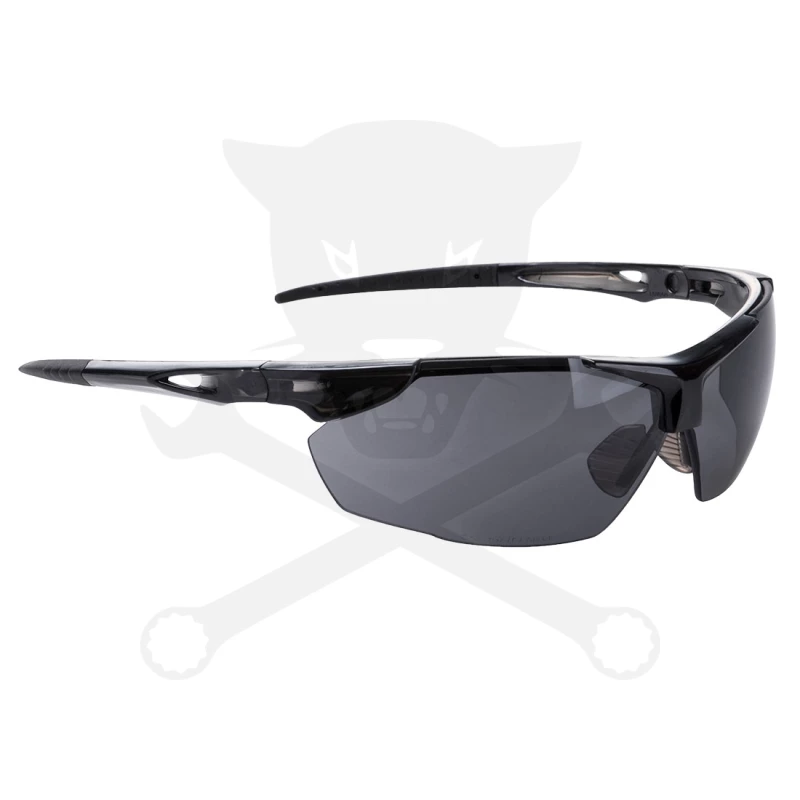 Védőszemüveg - könnyített EN166 sötétített - Defender