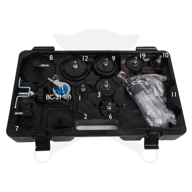 Fékfolyadékcserélő készülékhez adaptersapka készlet - Hubitools