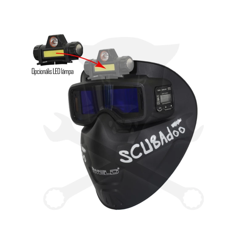Hegesztőpajzs automata 39 x 111 mm 2 érzékelős - SCUBADOO