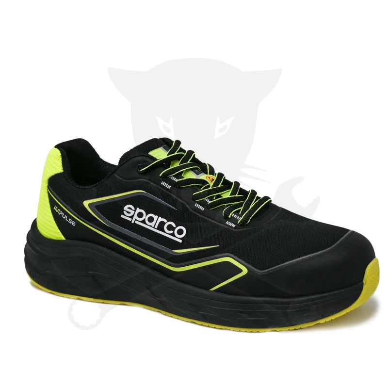 Munkavédelmi cipő SPARCO - Impulse Luton S1PS ESD Fekete-Fluo 42