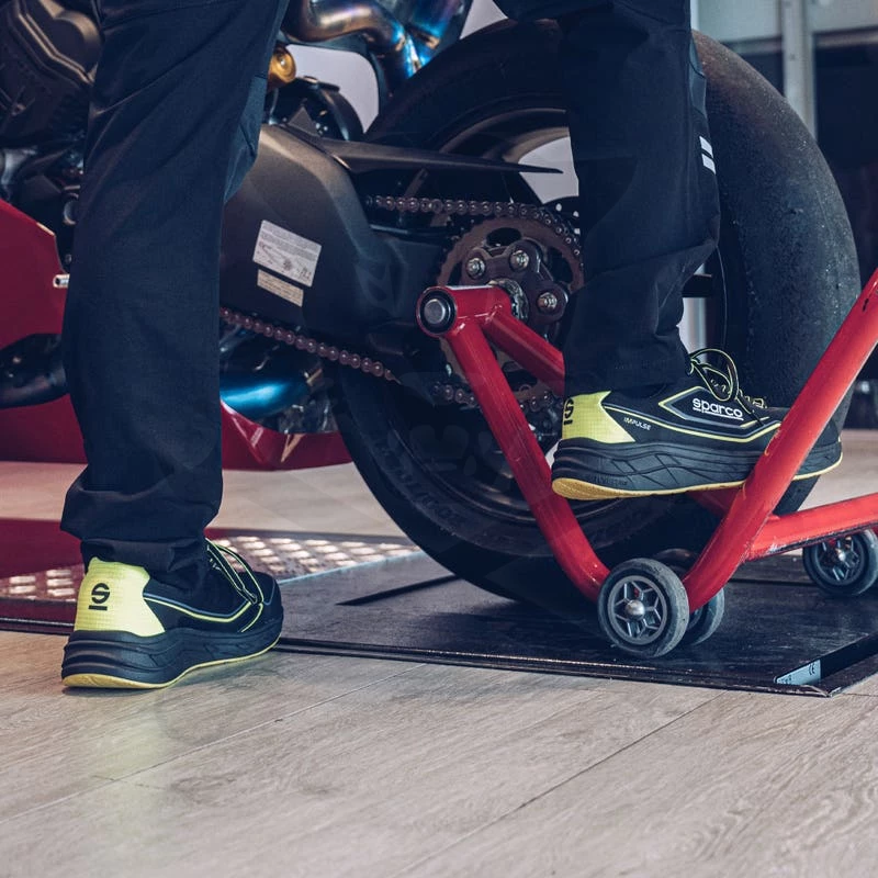 Munkavédelmi cipő SPARCO - Impulse Luton S1PS ESD Fekete-Fluo 41