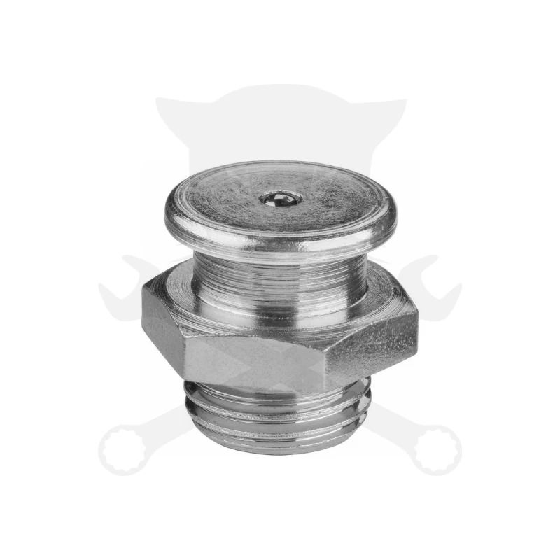 Zsírzógomb, egyenes, vezetőgyűrűs M10x1.5/16 - DIN3404