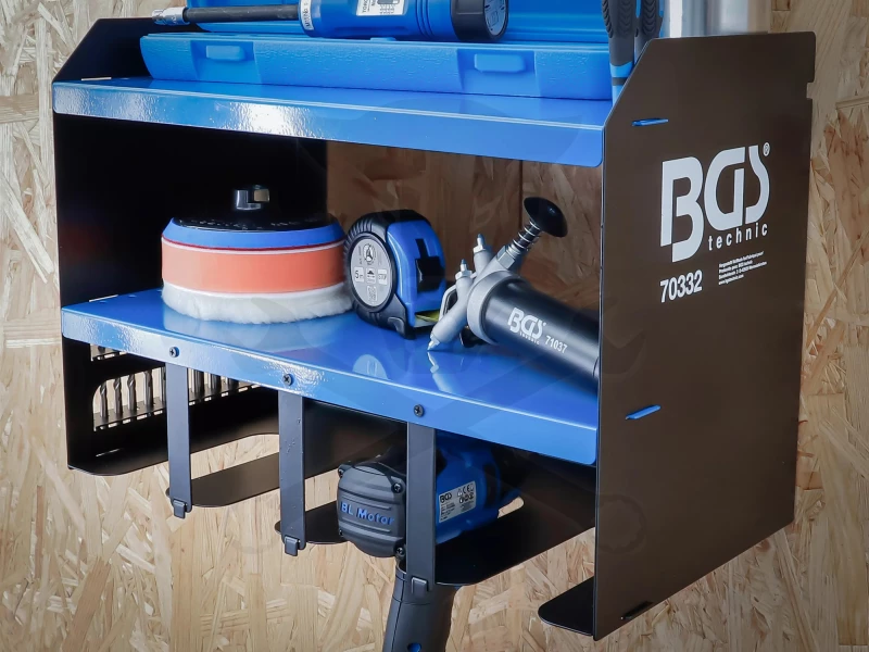 Szerszámtartó fali polc Max:30 kg- 2 polcos -