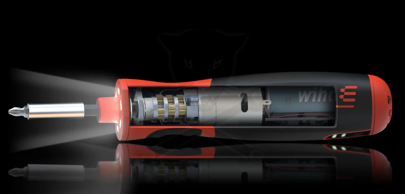 Csavarhúzó, elektromos + bit hajtó + bit készlet - Wiha