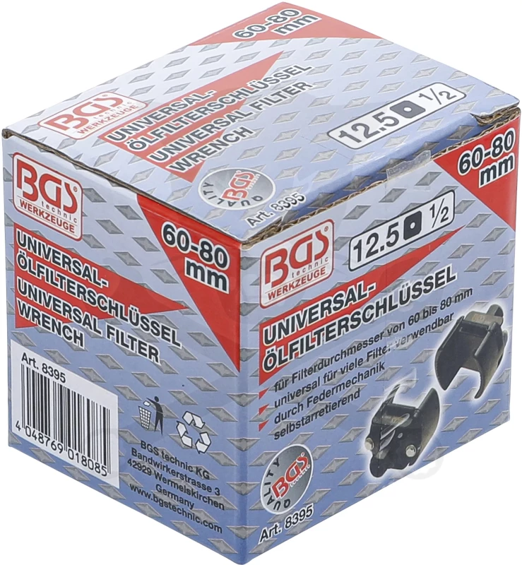 Olajszűrő leszedő állítható 60-80 mm-ig - BGS
