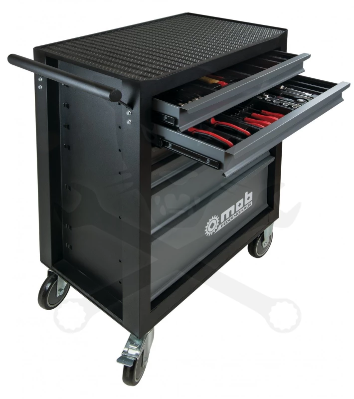 Szerszámos kocsi gyári-felszerelt 121 db-os 6 fiókos