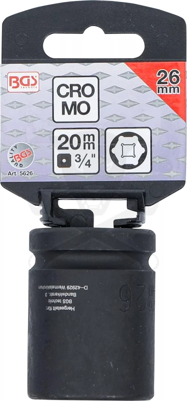 Légkulcsfej 3/4" 6 l.n. 26-os