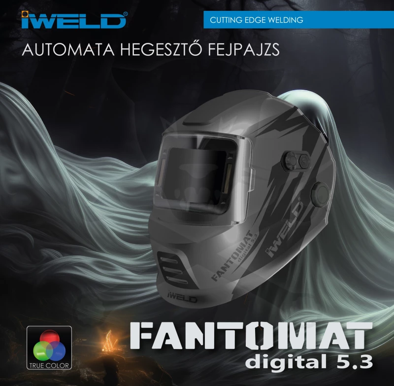 Hegesztőpajzs automata 74 x 108 mm 4 érzékelős - FANTOMAT 5.3