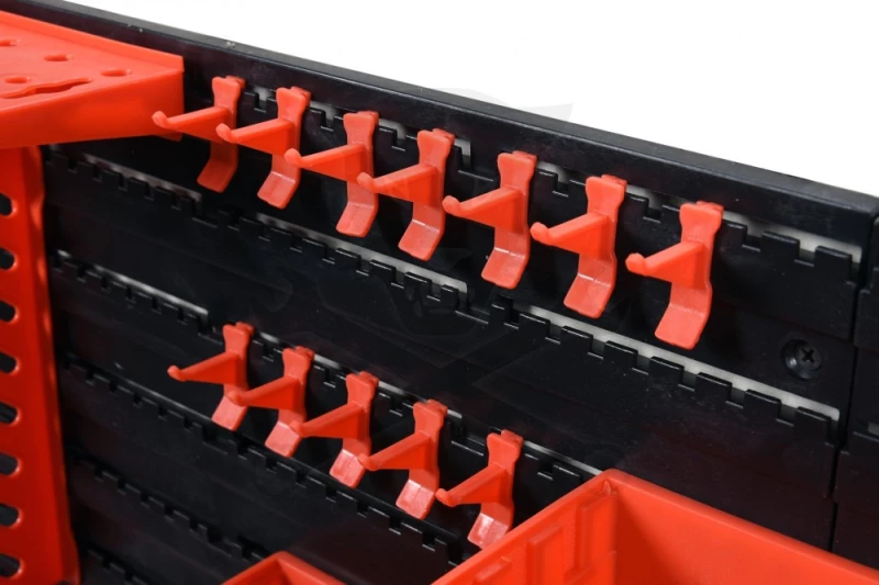 Szerszámtartó panel 48db levehető műanyag doboz+ 4db fém hátfal Vorel