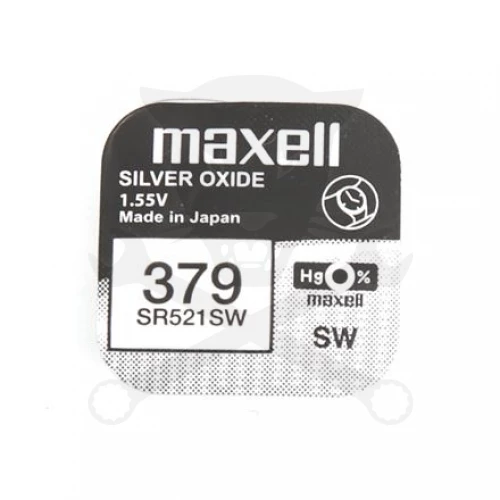 Elem 1.55V - 379, SR63, 1191SO, AG0, SR521 gombelem - Maxell