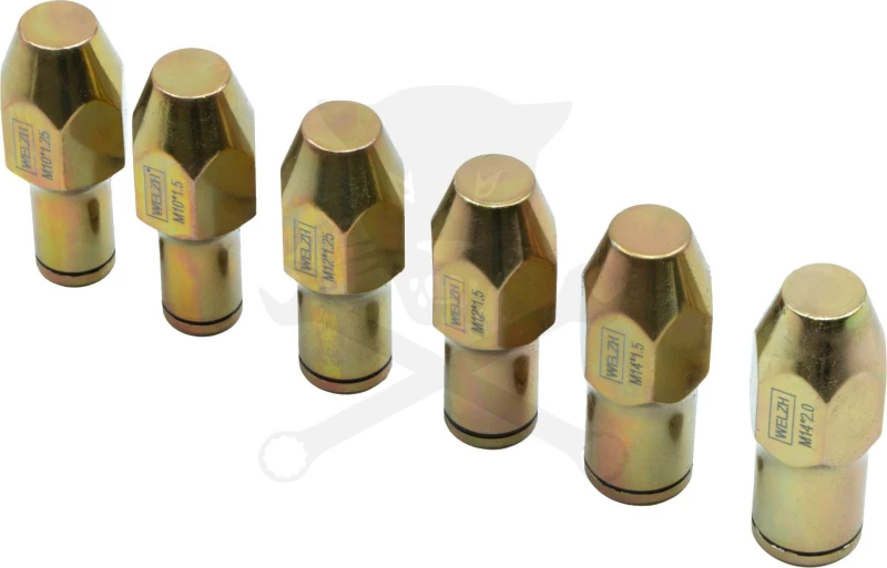 Gömbfejszerelő kiütő készlet 6 részes - rátekerős M10-M12-M14 - Welzh