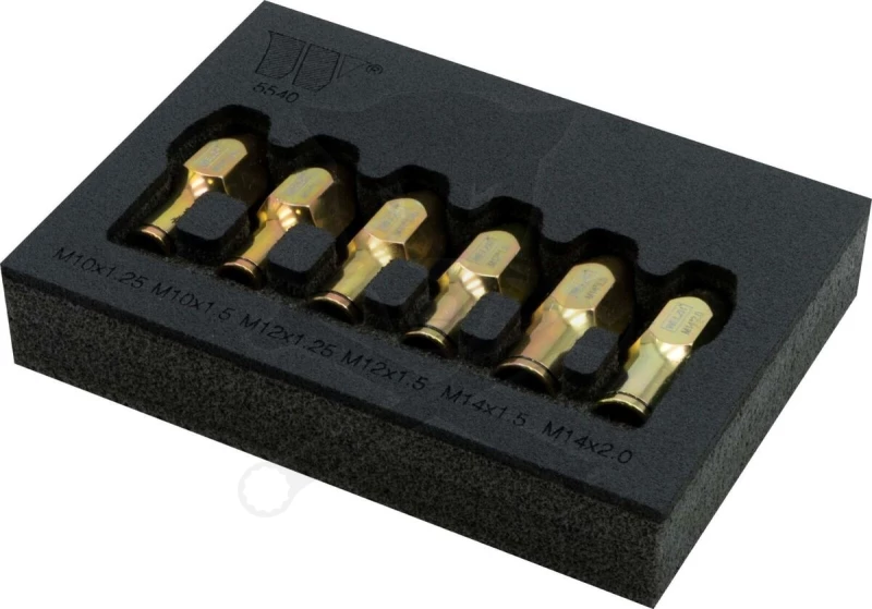 Gömbfejszerelő kiütő készlet 6 részes - rátekerős M10-M12-M14 - Welzh