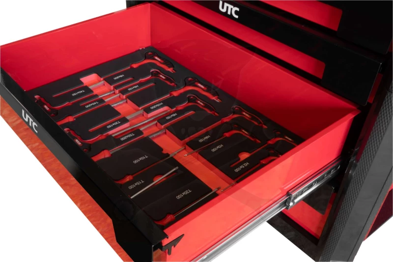 Szerszámos kocsi gyári-felszerelt 268 db-os 7 fiókos szekrény - UTC