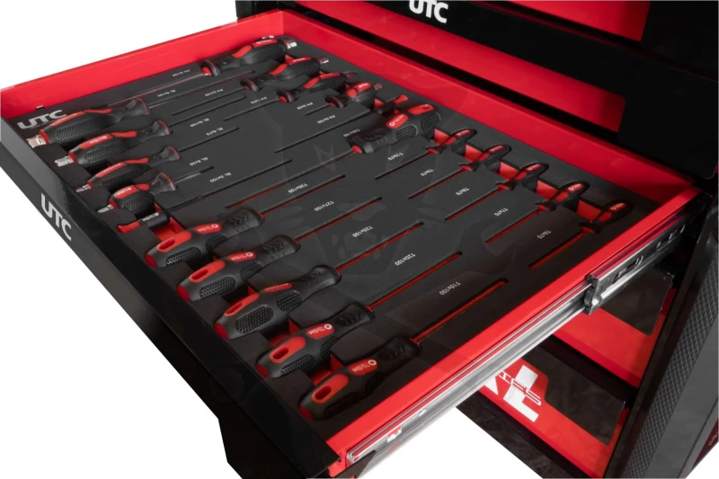 Szerszámos kocsi gyári-felszerelt 268 db-os 7 fiókos szekrény - UTC