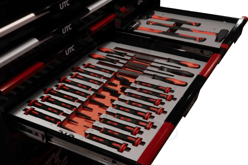 Szerszámos kocsi gyári-felszerelt 267 db-os 13 fiókos szekrény - UTC