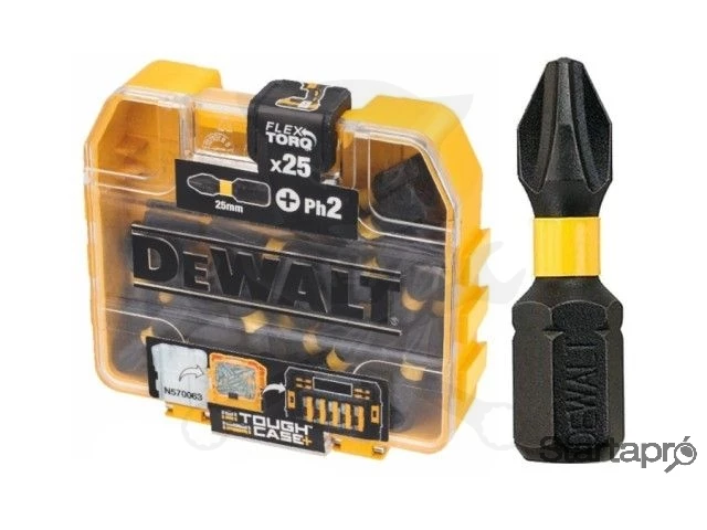 Bithegy, gépi, torziós PH2 x 25 mm 25 db-os - DeWalt Extreme