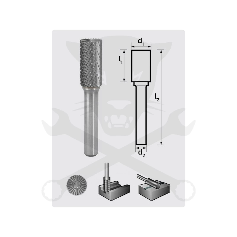 Turbómaró 6 x 16 mm hengeres, homlokfogazással, ZYAS 0616/S6 MX