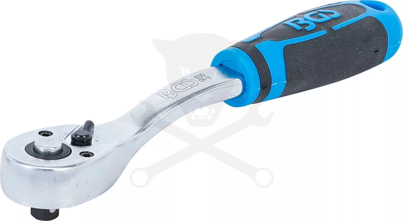 Crowa racsnis kulcs 1/4" 90 fogú, irányváltós - BGS