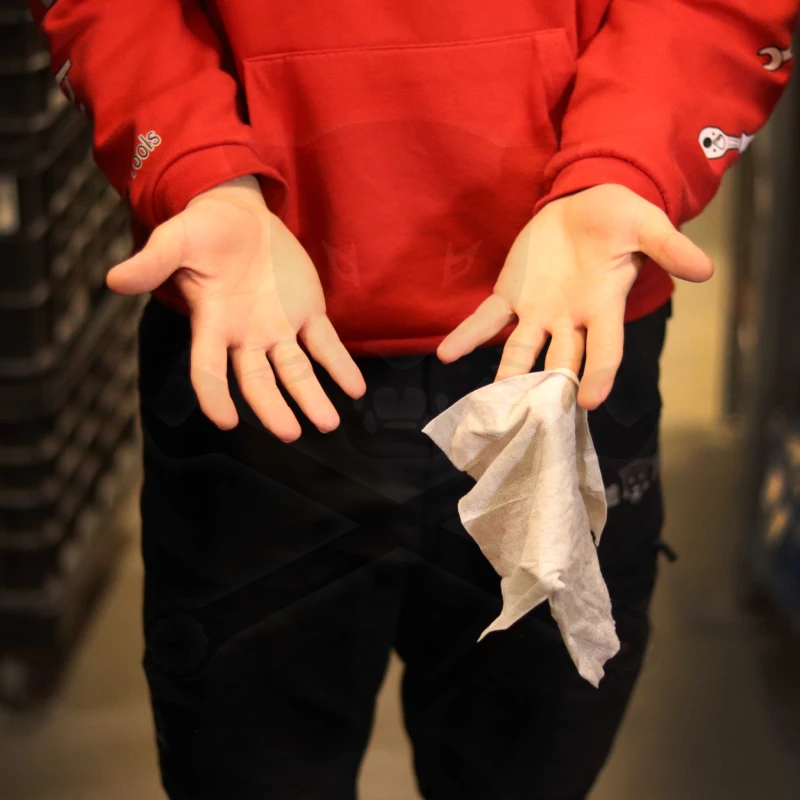 Kéztisztító kendő - víz nélküli citromolajos nedves kendő- 1 db