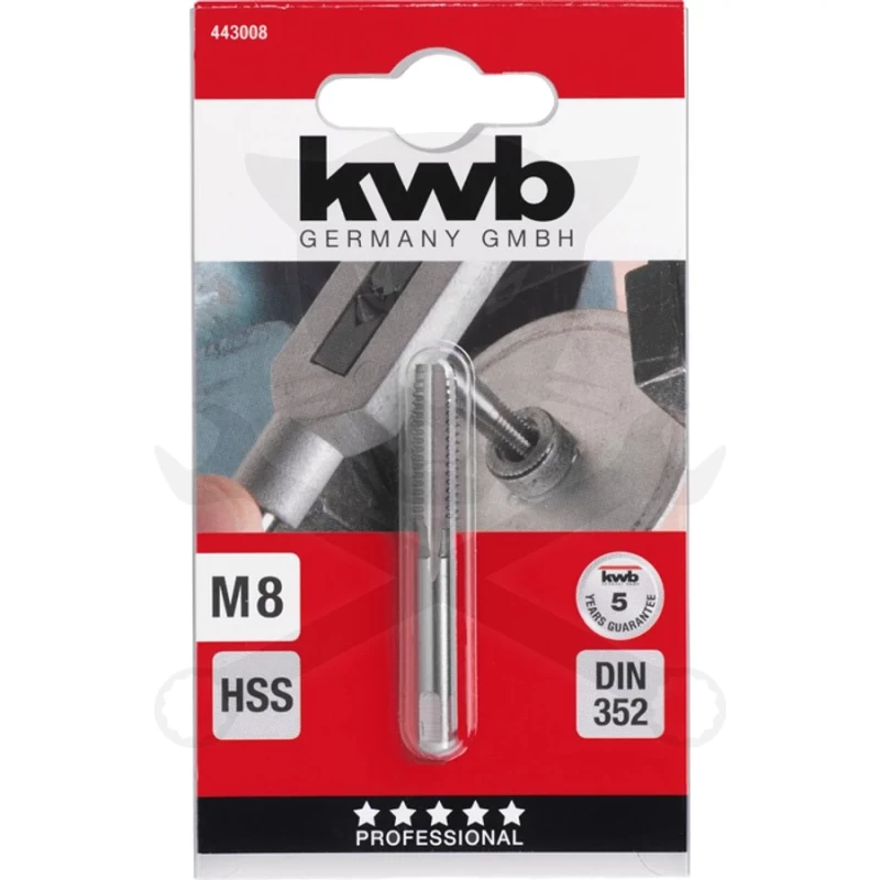 Menetfúró gépi, egyenes hornyú M8 HSS