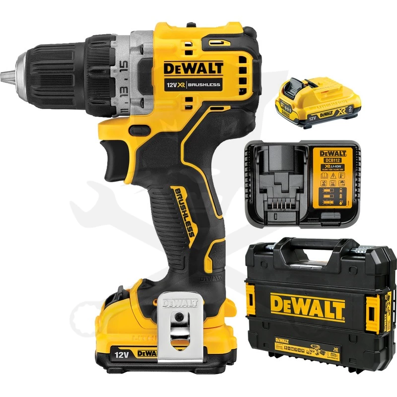 Fúró-csavarozó, akkus 12V 2x2.0Ah Li-Ion 57,5 Nm DeWalt