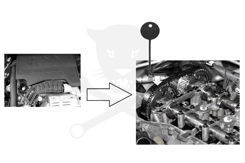 Vezérműszíj feszesség ellenőrző szerszám Peugeot / Citroen - PSA