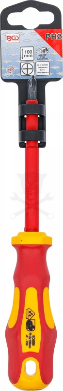 Csavarhúzó szigetelt PH2 100 mm BGS