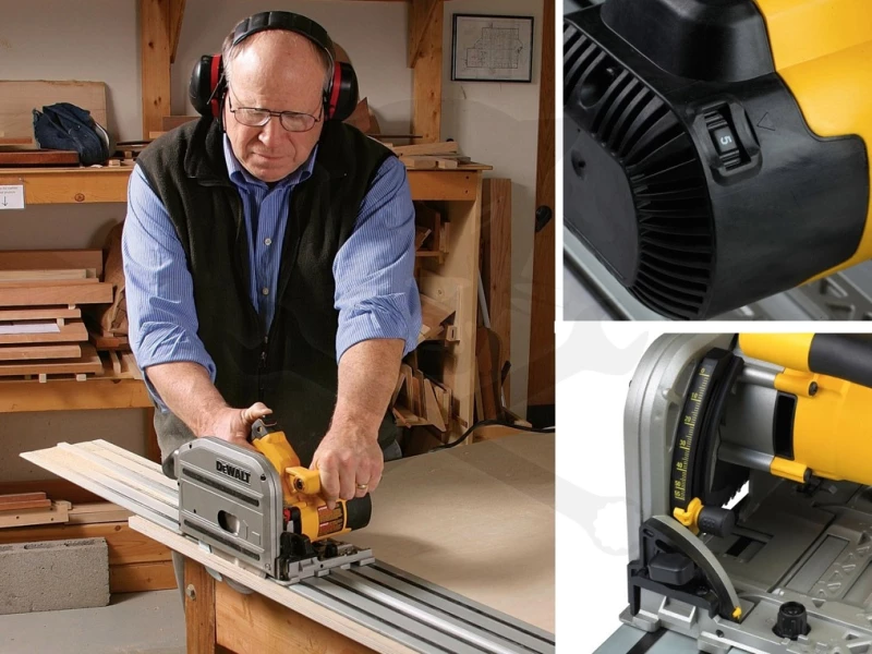 Merülőfűrész, kézi 1300W 165x20 mm - Dewalt