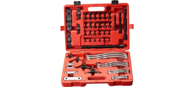 Csapágylehúzó készlet 2 és 3 körmös, külső-belső, 75-200 mm - 72 db-os