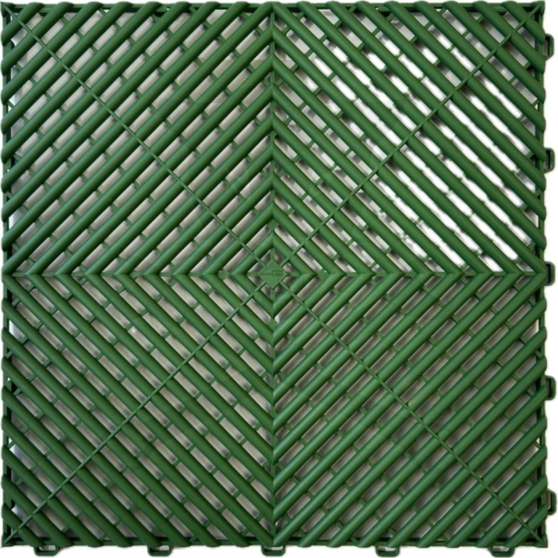 Műhelypadló - SwissDeck RibDeck Classic 33x33cm Turf Green RAL6010