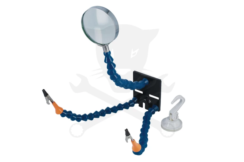 Forrasztó állvány nagyítóval - Laser