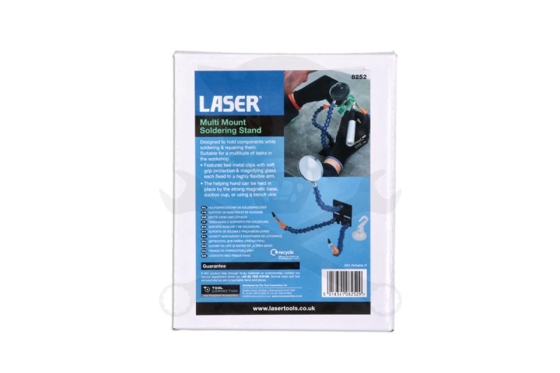 Forrasztó állvány csipeszekkel nagyítóval -mulifunkciós- Laser Tools
