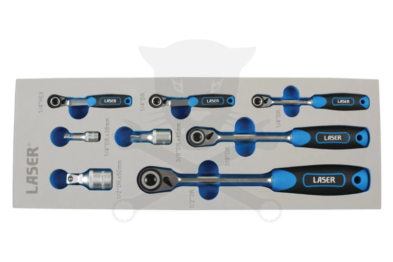 Crowa racsnis kulcs 1/4"-3/8"-1/2" Laser