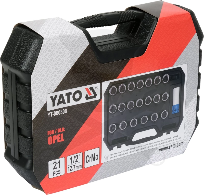 Kerékőr kulcs készlet Opel/Vauxhall gyári kerékőrökhöz 21 db 181-200