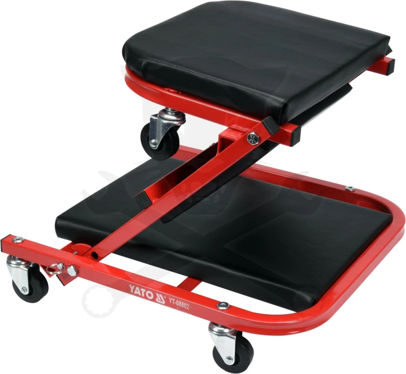 Aláfekvő fém 6 kerekű kétfunkciós 2:1 aláfekvő és szerelő szék - YATO