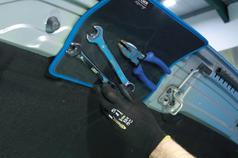 Mágneses szerszámtartó lap 310x250 mm fekete - Laser