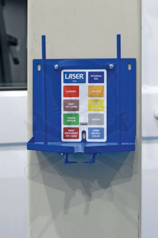 Olajbetöltő adapter készlet tartó fali állomás - Laser