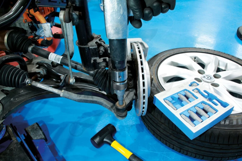 Vibro kalapácshoz acél vibrációs ütőfej készlet gömbfejhez 11 db-os