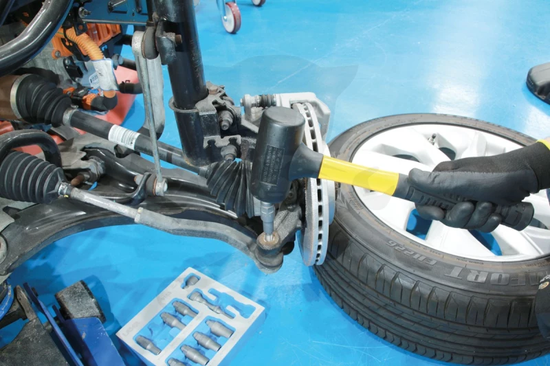 Vibro kalapácshoz acél vibrációs ütőfej készlet gömbfejhez 11 db-os