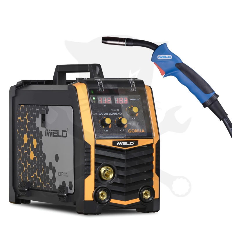 Hegesztő inverter Gorilla PocketMIG 205 Aluflux