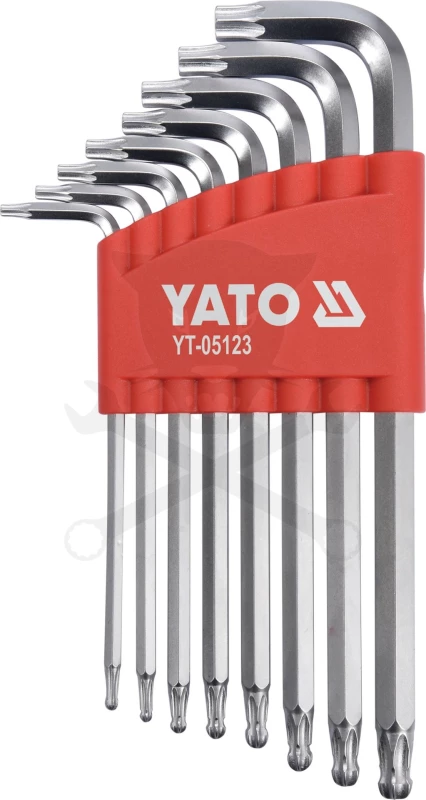 Torx kulcs készlet 9 részes T 9 - T40 , gömbvégű - Yato