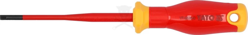 Csavarhúzó szigetelt lapos 4x100 mm VDE 1000V - Slim - Yato