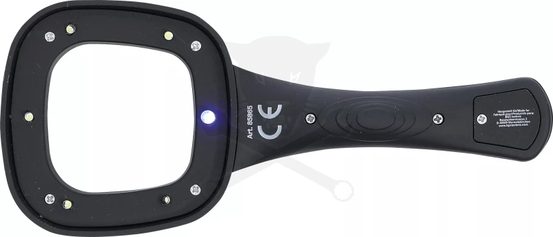 Nagyító 4x - LED világítással, D60 mm elemes BGS