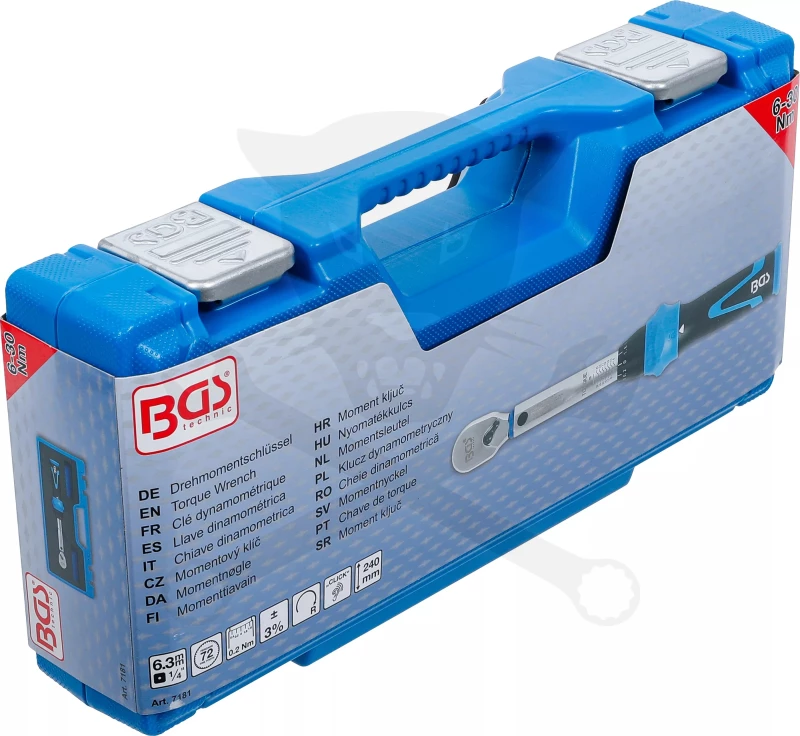 Nyomatékkulcs 6-30 Nm 1/4" - BGS
