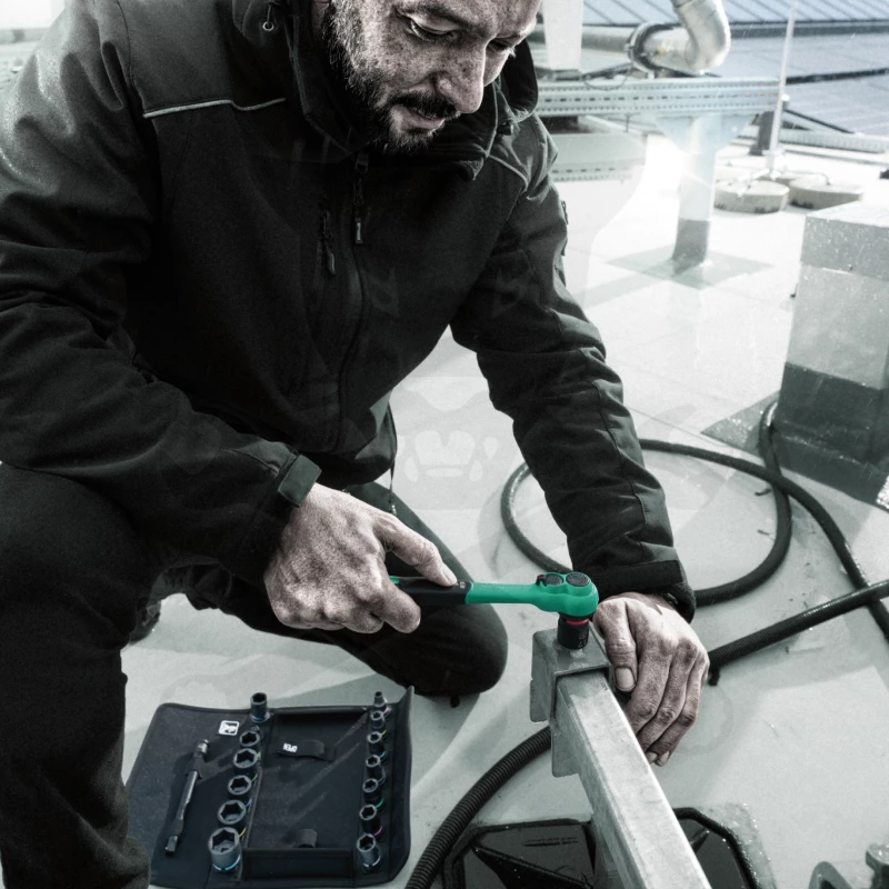 Dugókulcs - crowafej készlet 3/8" 6 lap 16 részes - Zyklop - Wera